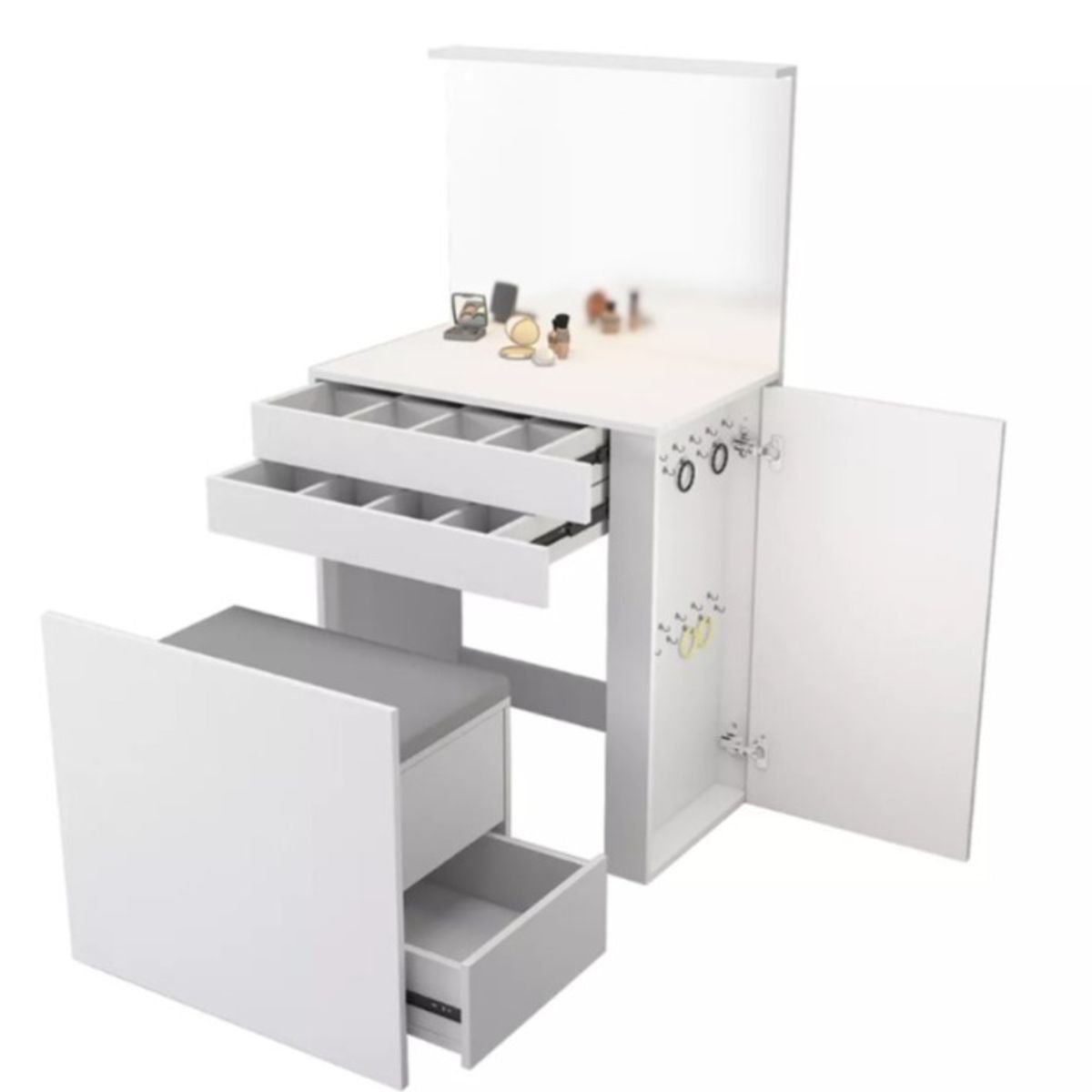 NACION MUEBLES - Tocador multifuncional Blanco NM