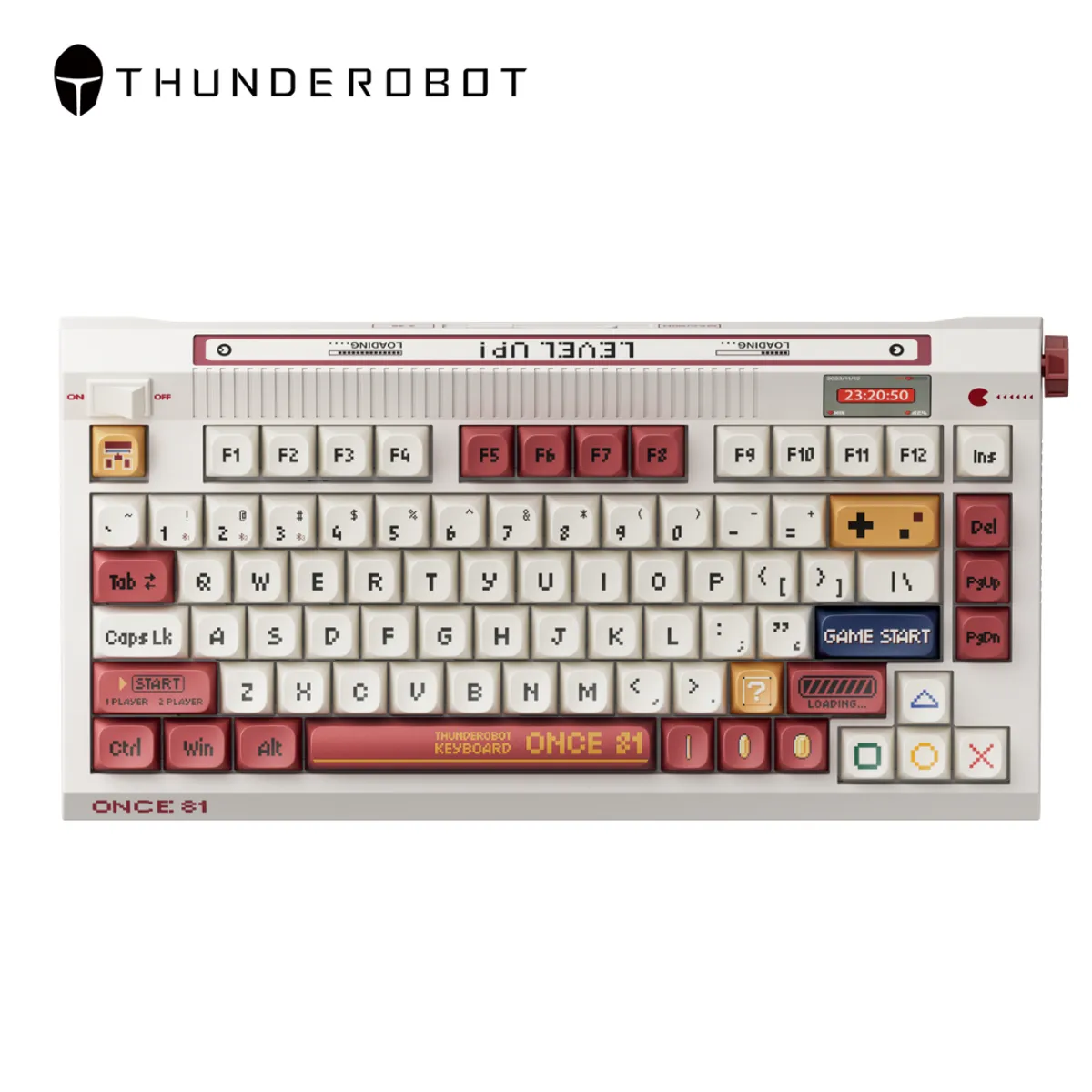 THUNDEROBOT - Teclado Mecánico Gamer Thunderobot ONCE-L 80% Inalámbrico Con Pantalla