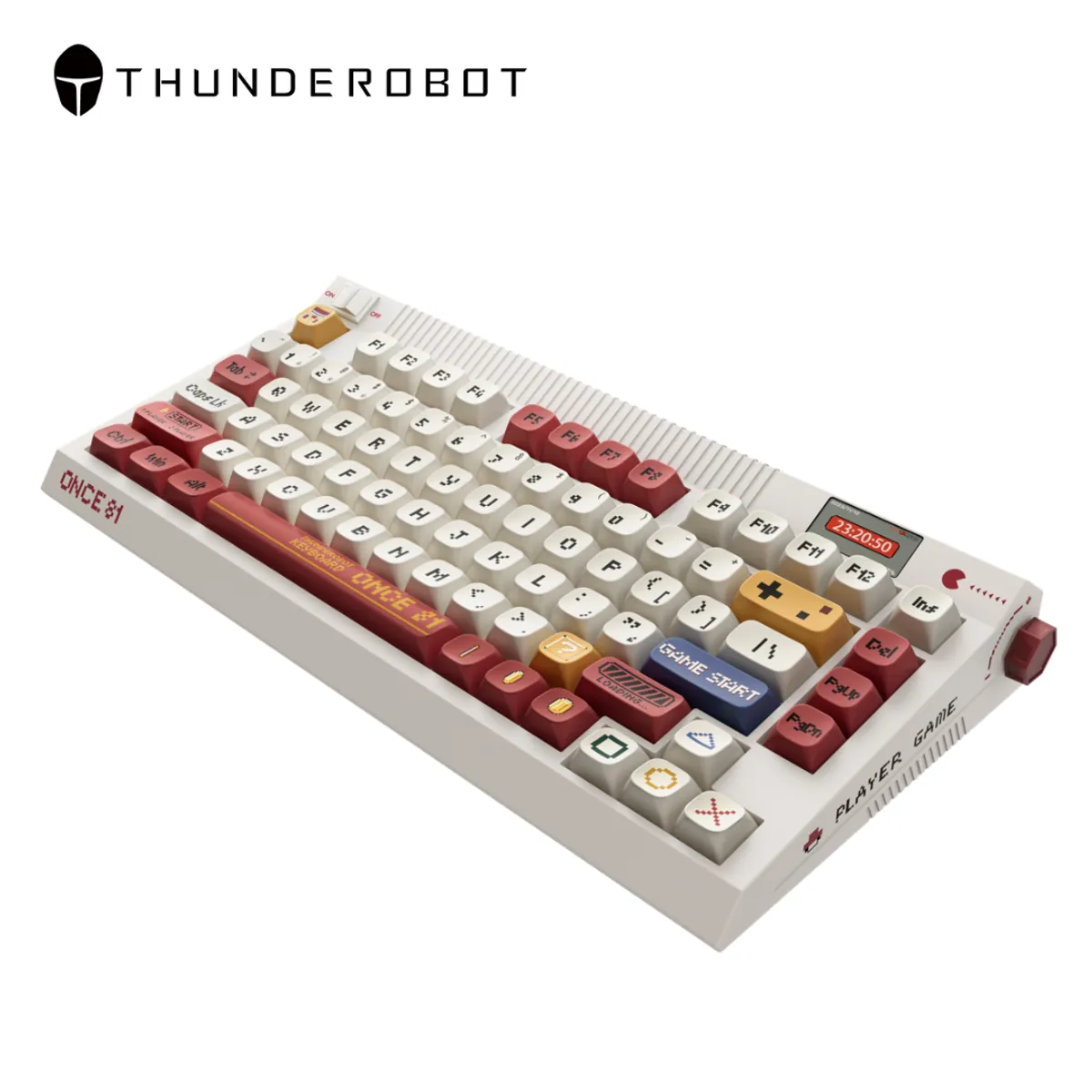 THUNDEROBOT - Teclado Mecánico Gamer Thunderobot ONCE-L 80% Inalámbrico Con Pantalla