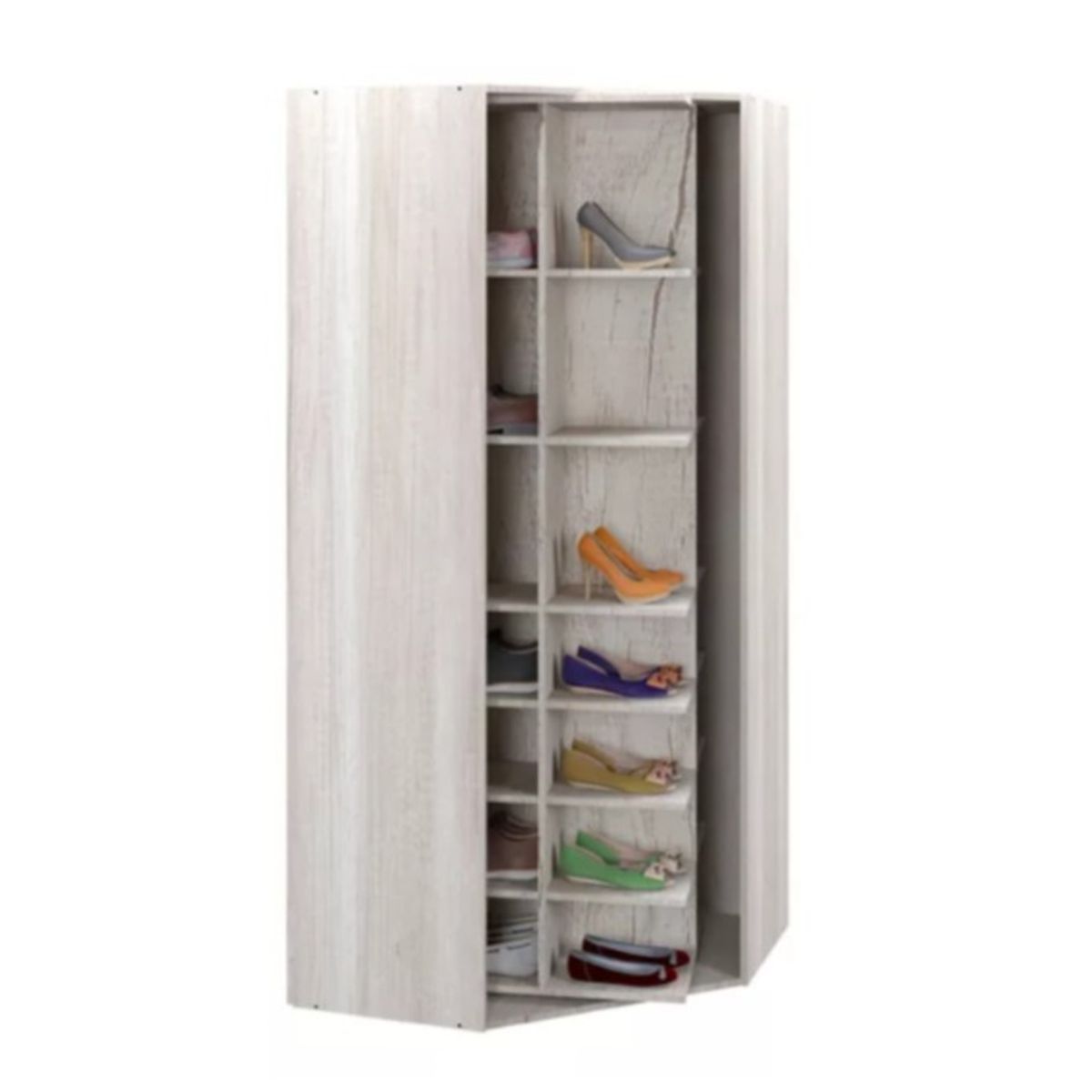 NACION MUEBLES - Esquinero Giratorio Multifunción Espejo NM