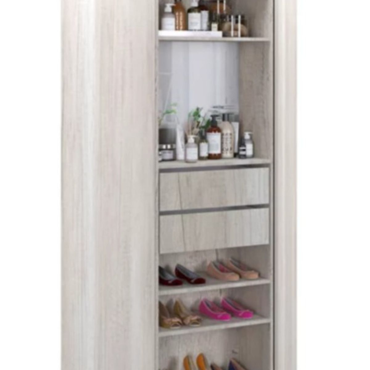 NACION MUEBLES - Esquinero Giratorio Multifunción Espejo NM