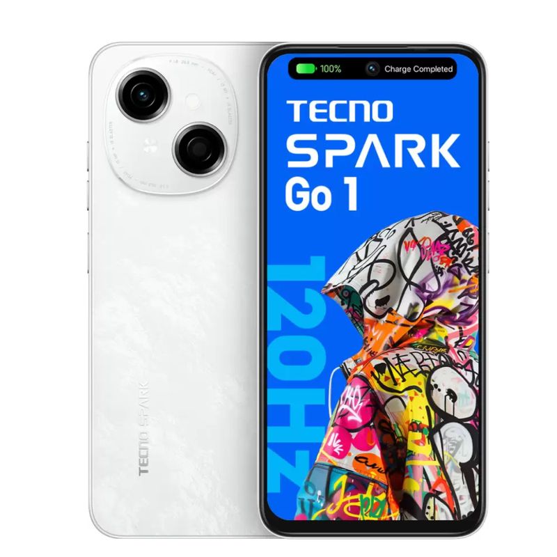 TECNO MOBILE - TECNO SPARK GO 1 4GB+128GB GLITTERY WHITE