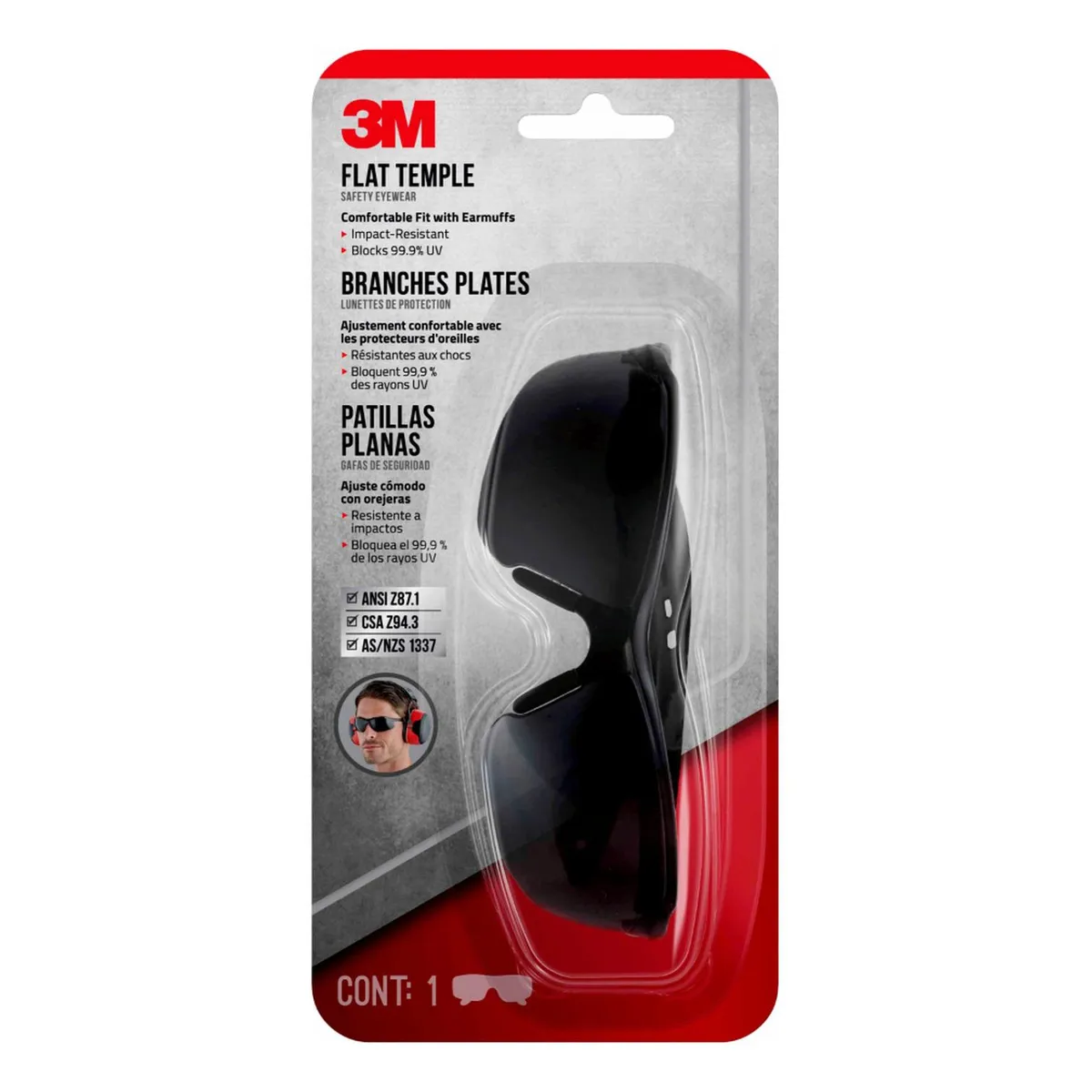 3M - Lentes de Seguridad 3M Profesionales con Lente Oscuro