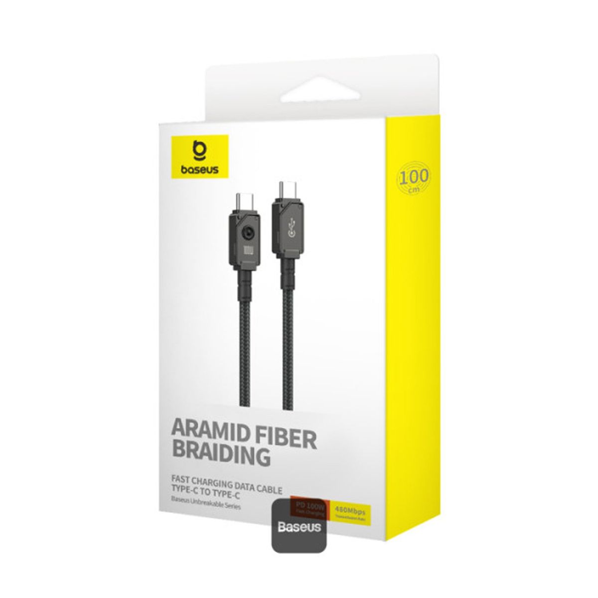 BASEUS - Cable Reforzado Baseus carga rápida 100W Tipo C a C P1035580011100
