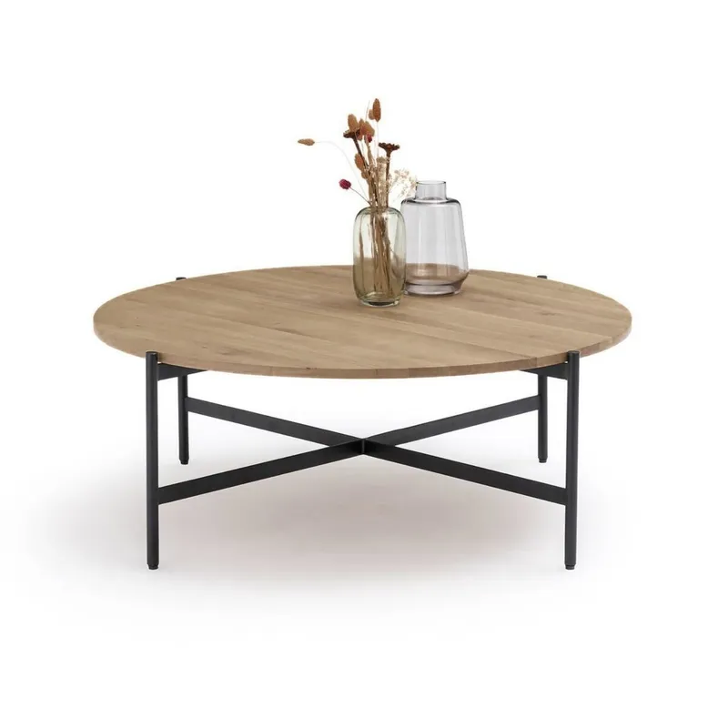 GENERICO - Mesa de Centro Industrial Belga Espresso Coricha Home