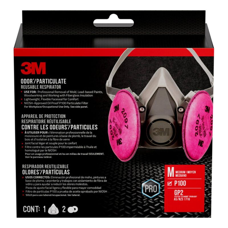 3M - Respirador 3M Reutilizable Para Olor/Partículas 6297