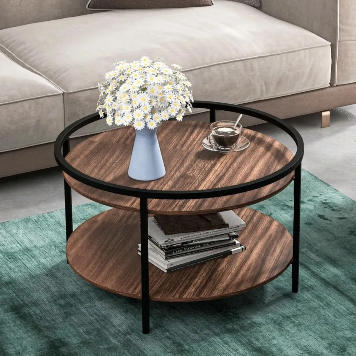 GENERICO - Mesa de Centro Carre Caramelo Coricha Home