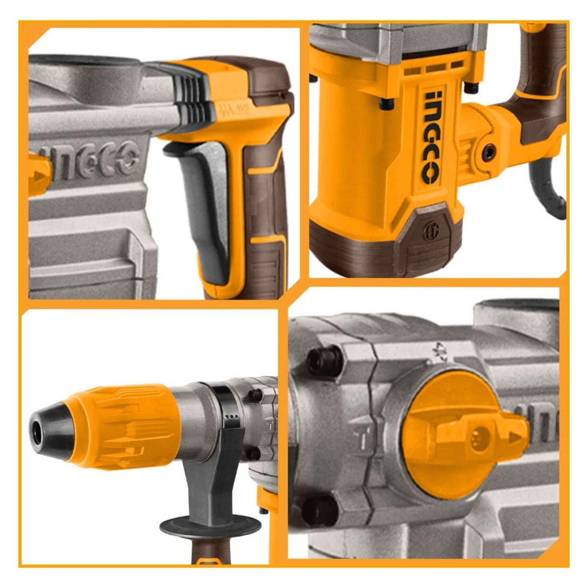INGCO TOOLS - Rotomartillo demoledor sds-max 1600w 10 Joules ingco