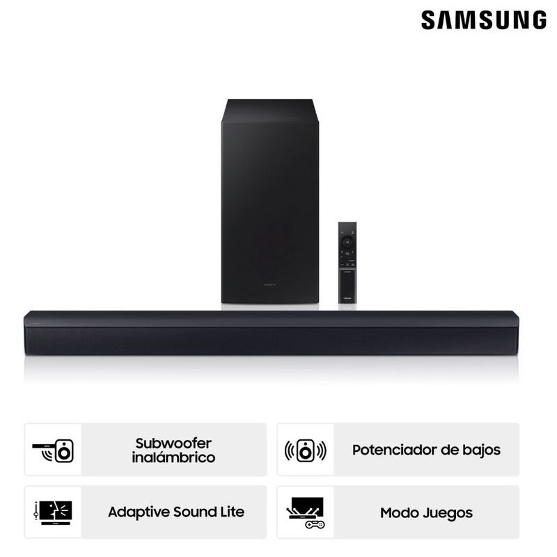 SAMSUNG - Soundbar Samsung 310 Watts con Bluetooth HW-C450/PE 2.1 CH