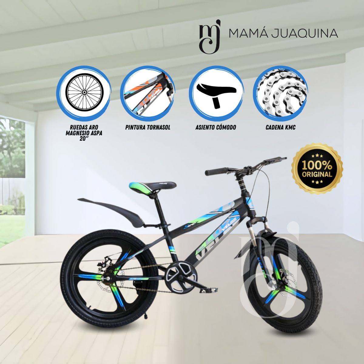 VELOX - Bicicleta Para Niño Aro 16 «NEW VELOZ » Blue