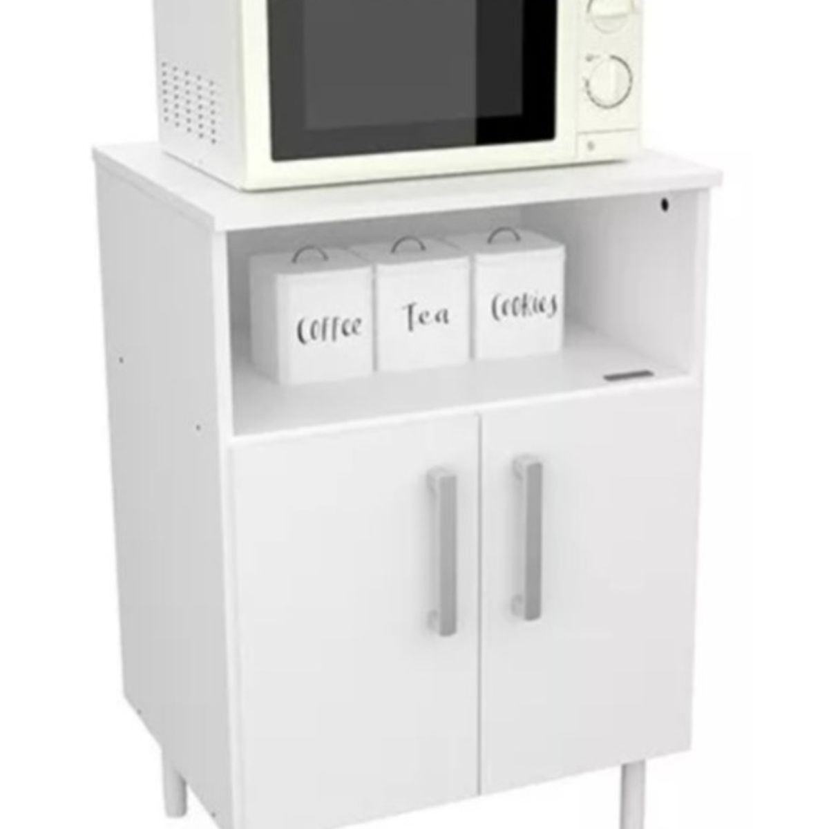 NACION MUEBLES - Porta Microondas Organizador Blanco NM