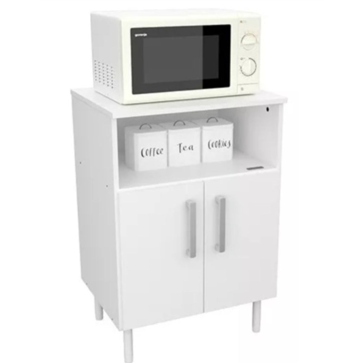 NACION MUEBLES - Porta Microondas Organizador Blanco NM