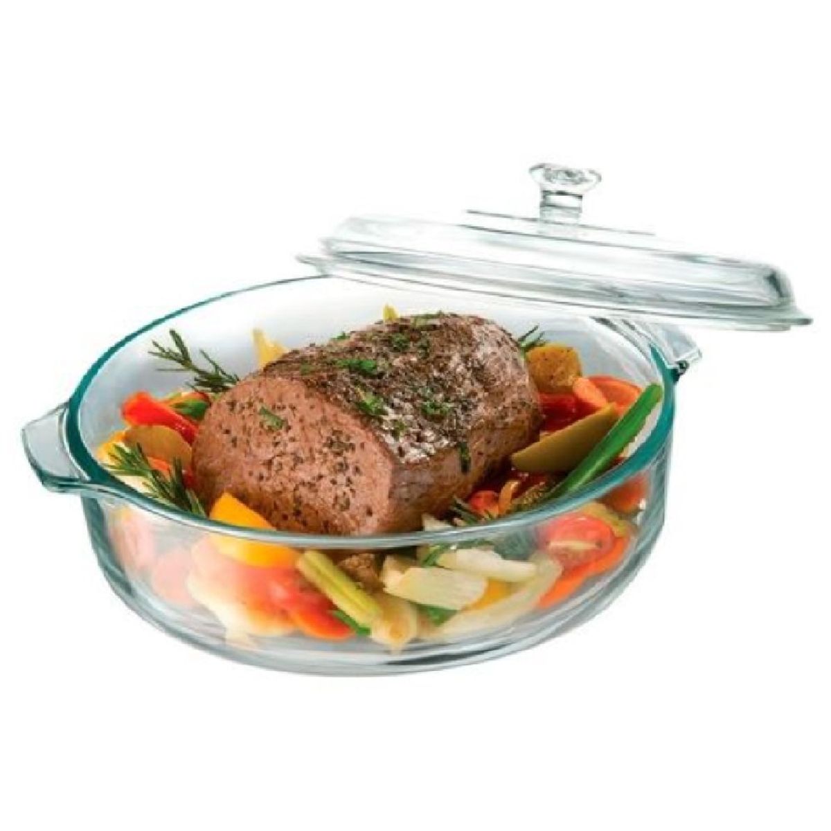 OSTER - Cacerola Oster OS-41922-1G de Vidrio Templado para Hornear con Tapa