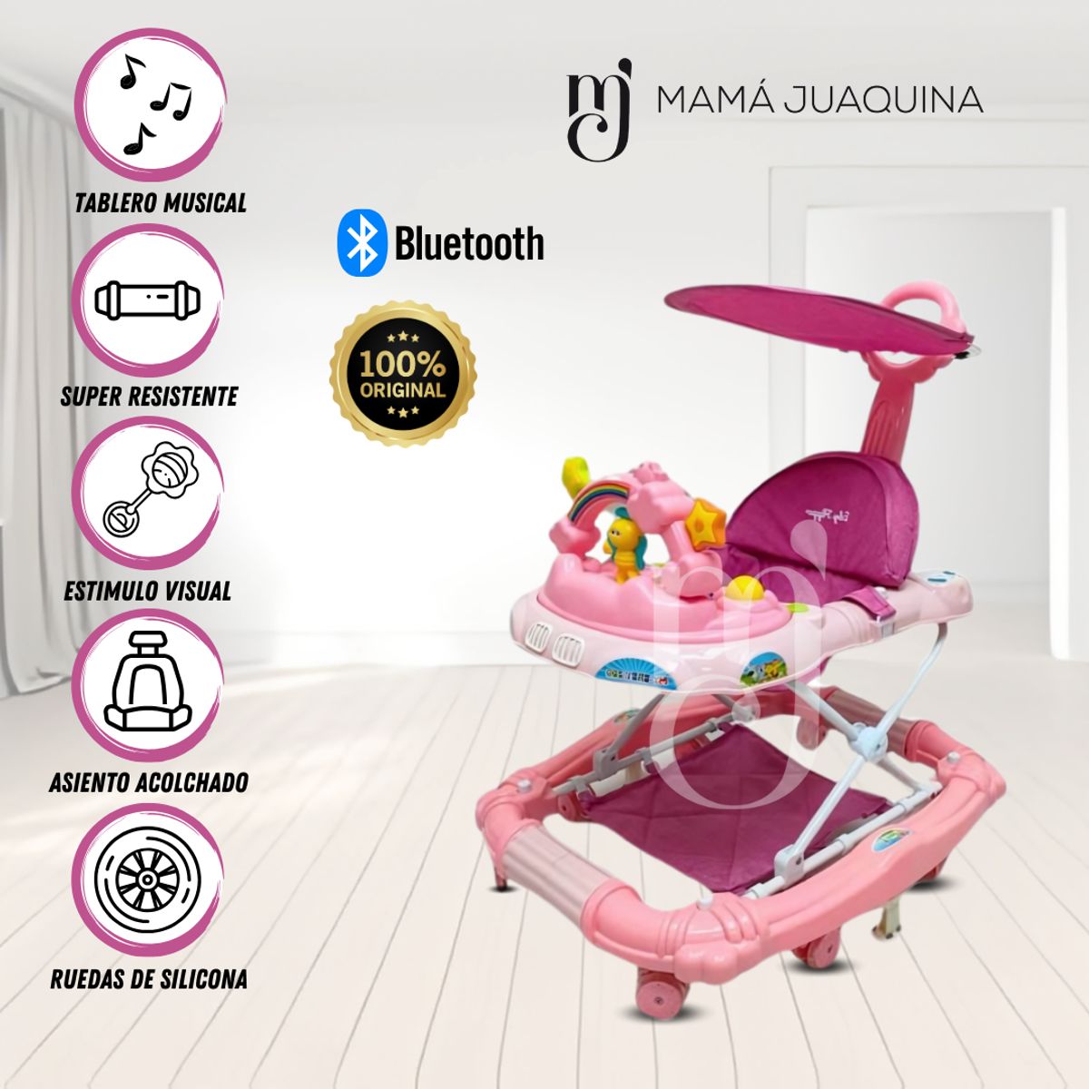 CONFORT - Andador Musical Confort Kids «RAINBOW MERCY » Pink