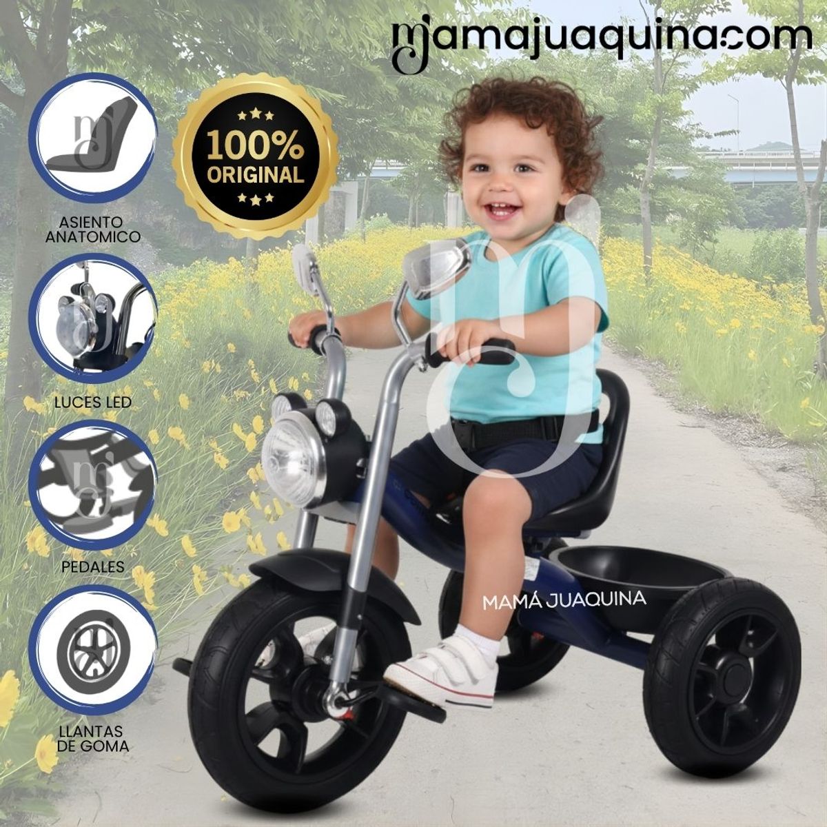 BEAUTIFUL - Triciclo Chavito Musical «ROLLER STAR» Blue