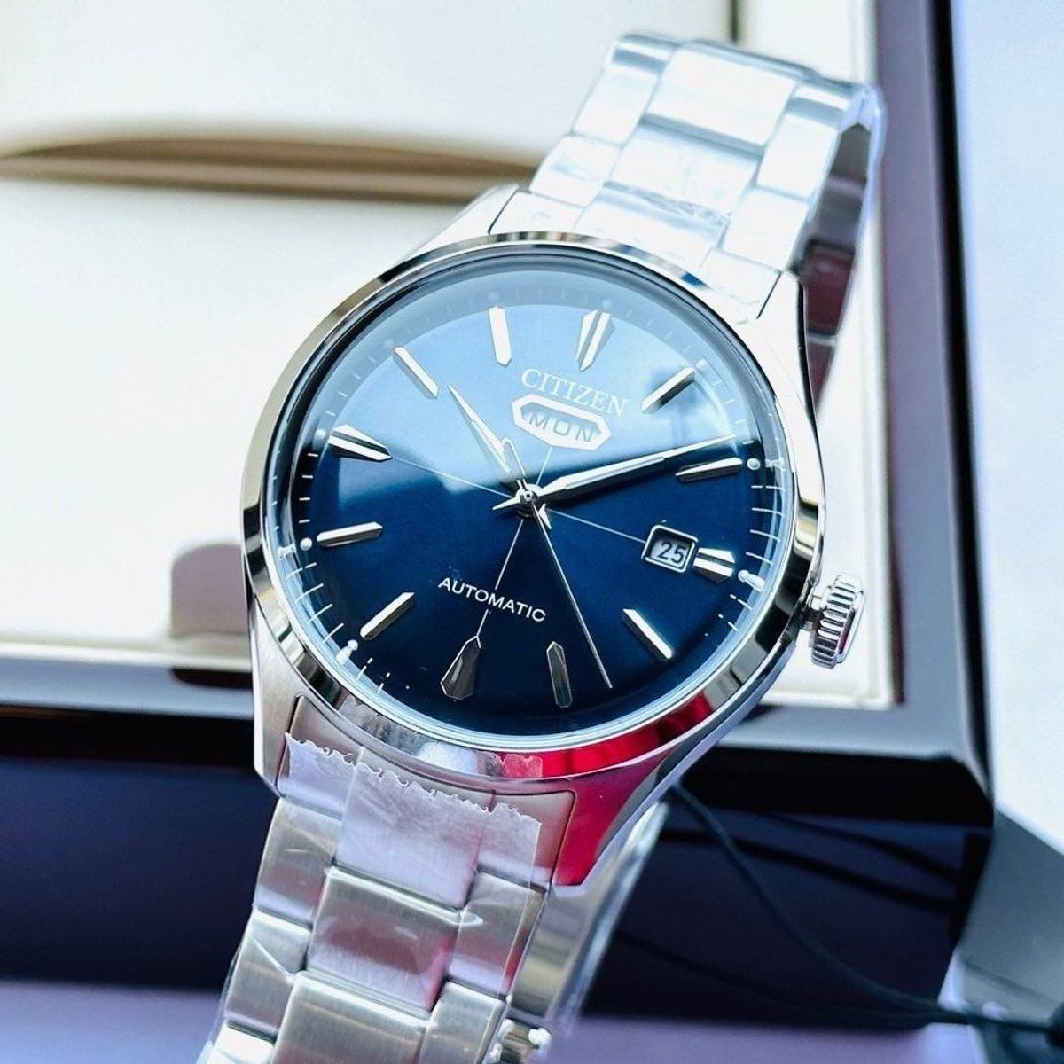 CITIZEN - Citizen Reloj Hombre Automatico 40mm Acero inox Japones NH8391-51L C7