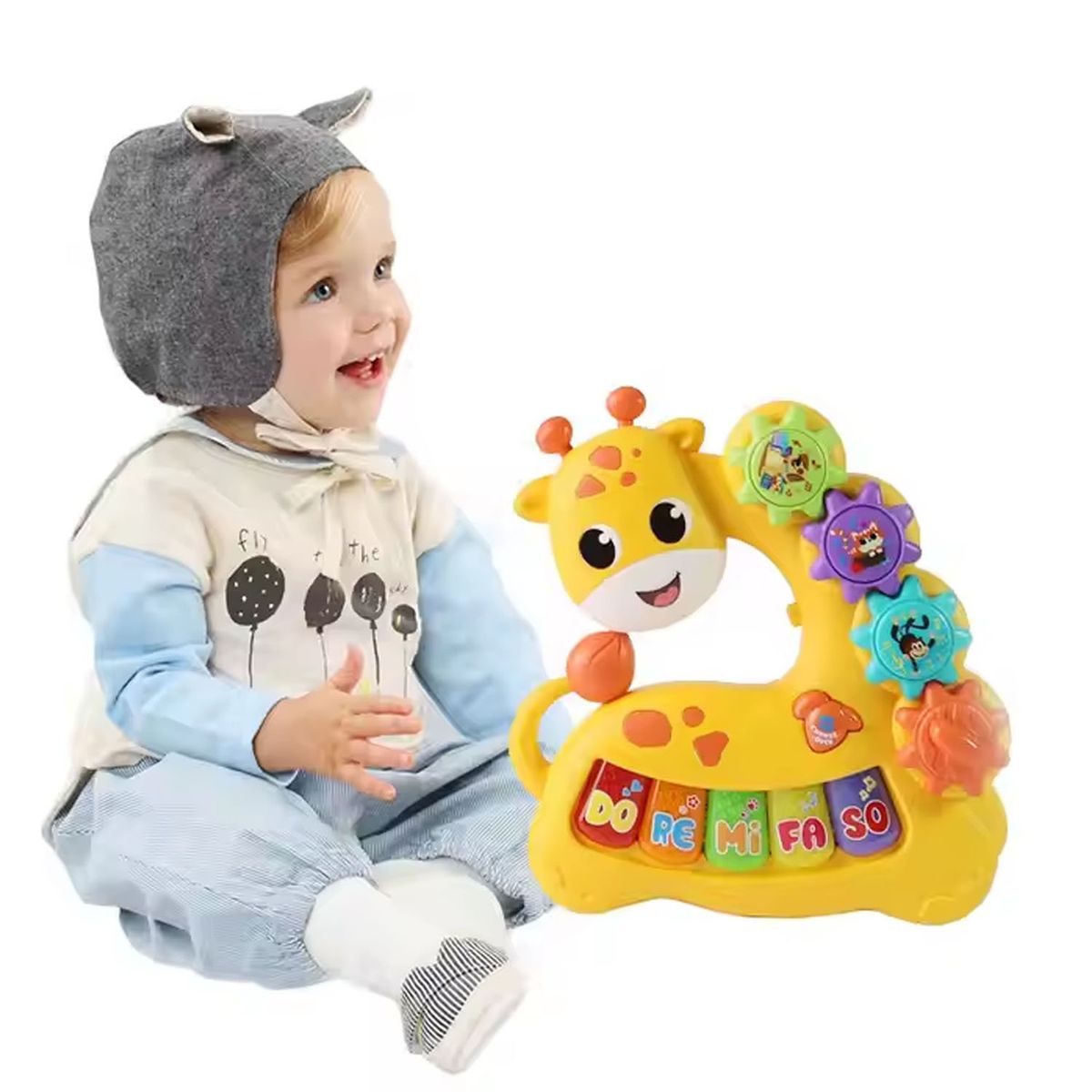 GENERICO - Juguete Didáctico Piano Musical Jirafa