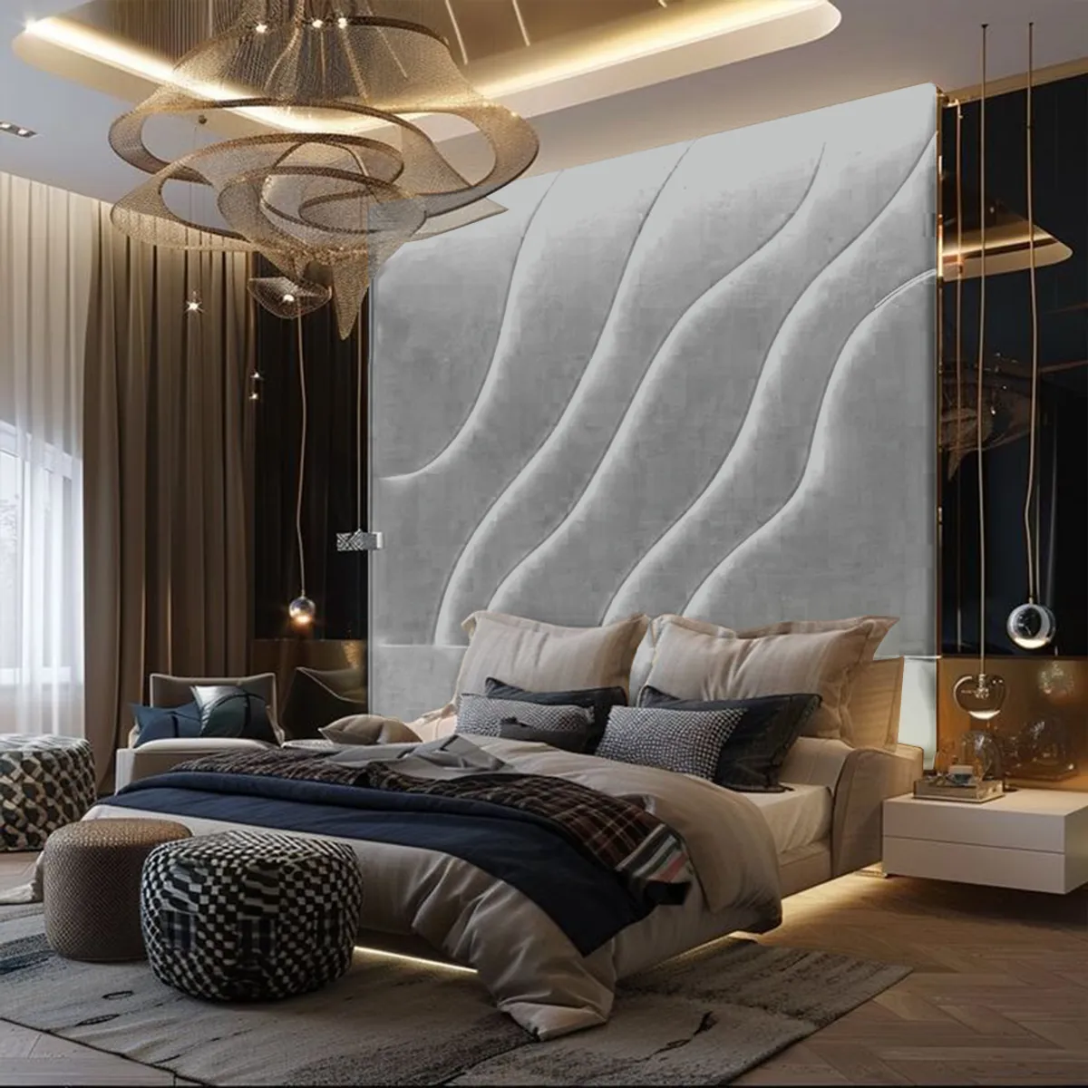BARAKA HOME - Cabecera Kolding 2 Plz - Gris Claro
