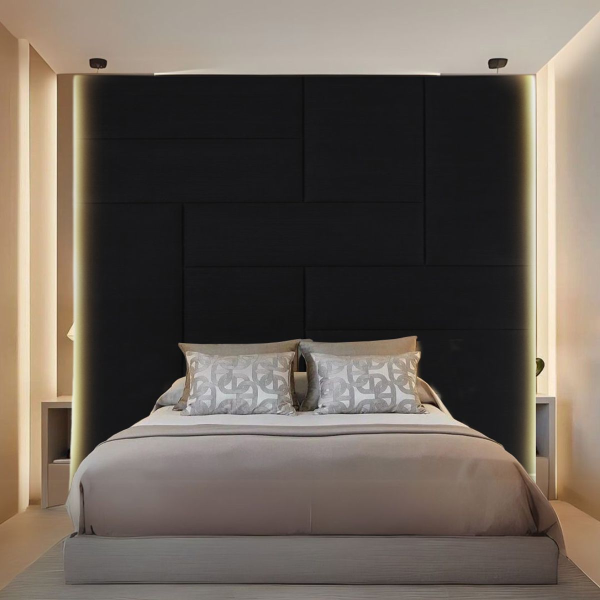 BARAKA HOME - Cabecera Arhus King - Negro