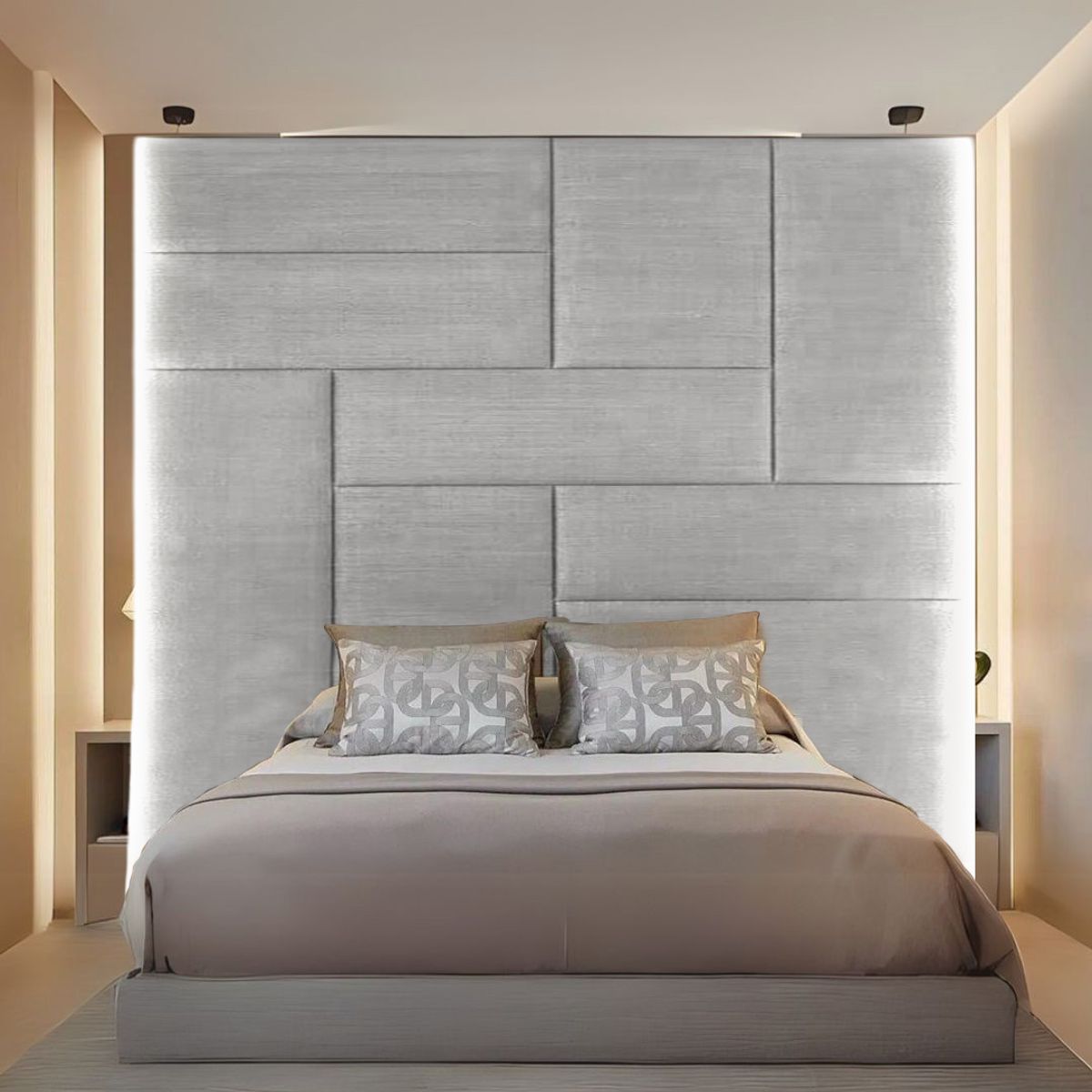 BARAKA HOME - Cabecera Arhus King - Ivory