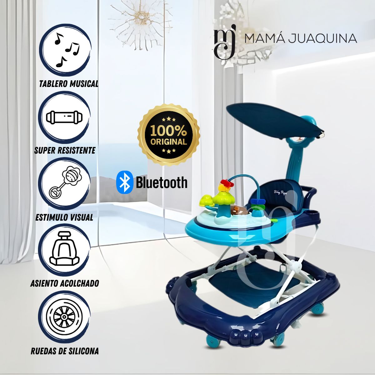 BABY - Andador Carrusel Musical  «SEELE» Blue