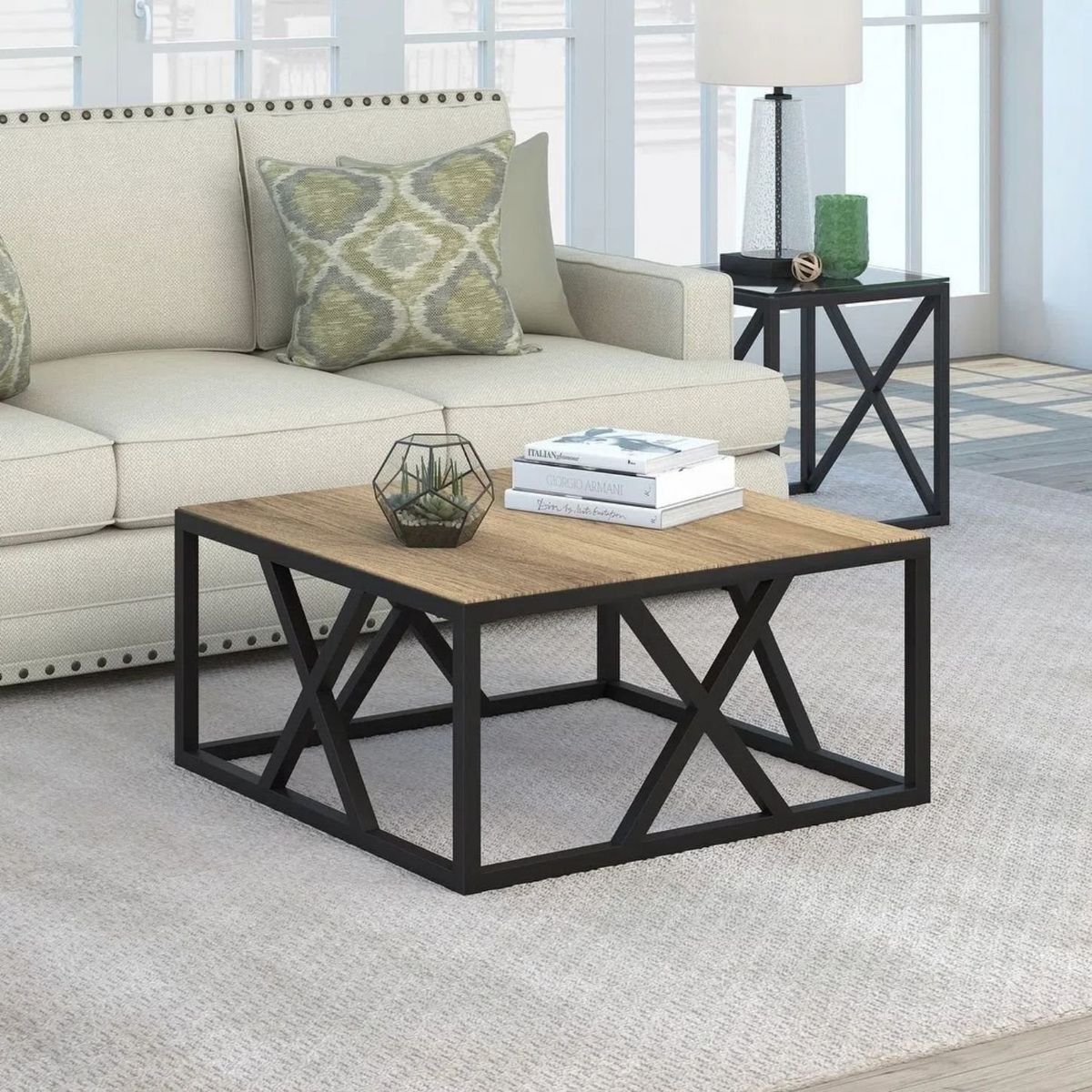 GENERICO - Mesa de Centro Industrial Casiopea Duna Coricha Home