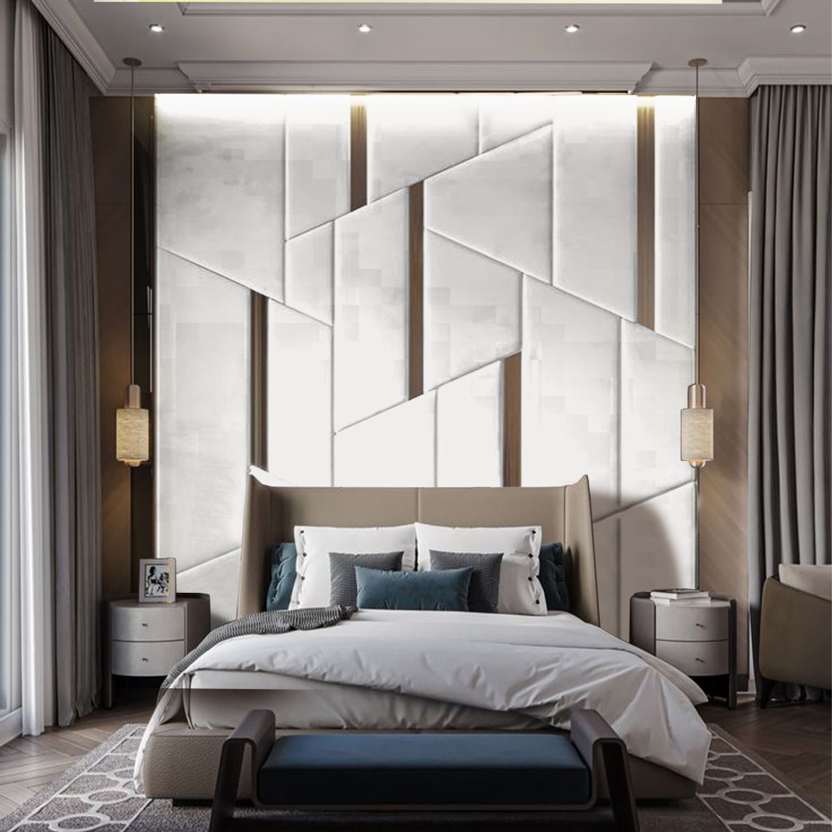 BARAKA HOME - Cabecera Ringsted Queen - Ivory