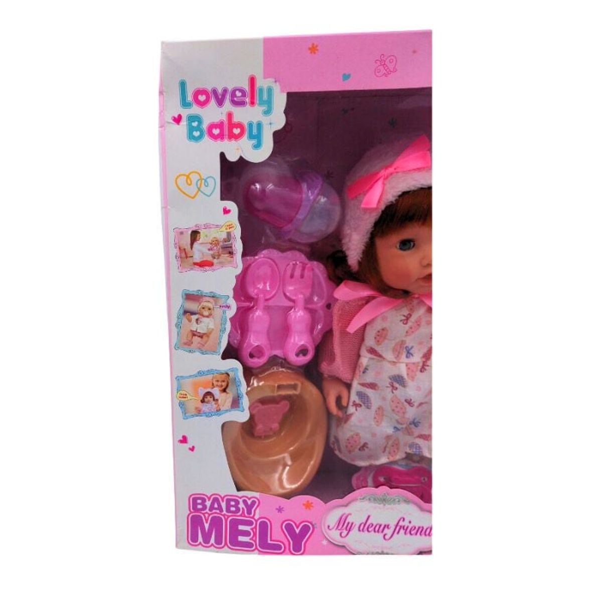 GENERICO - Muñeca Mely con Accesorios