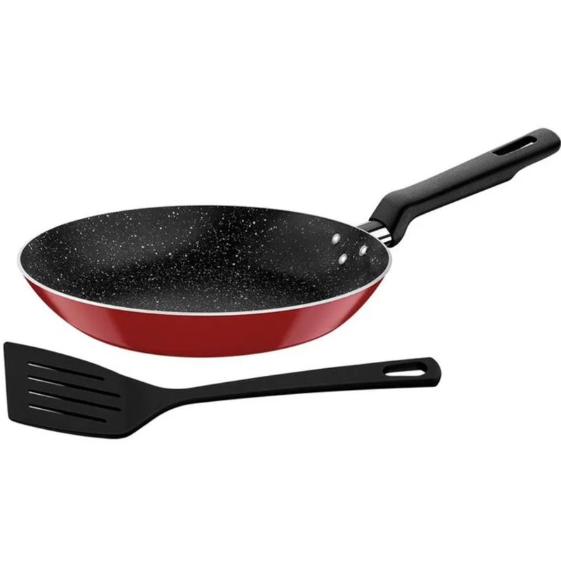 TRAMONTINA - Sarten 20Cm 18Mm Rojo Roch-Loreto CEspatula TRAMONTINA