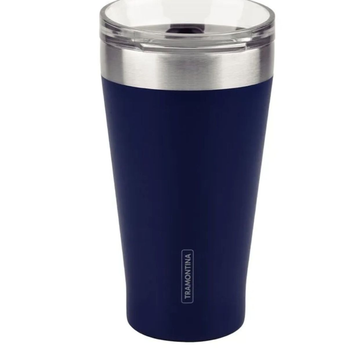 TRAMONTINA - Vaso Térmico de Acero con tapa 500 ml Azul Exata - Tramontina