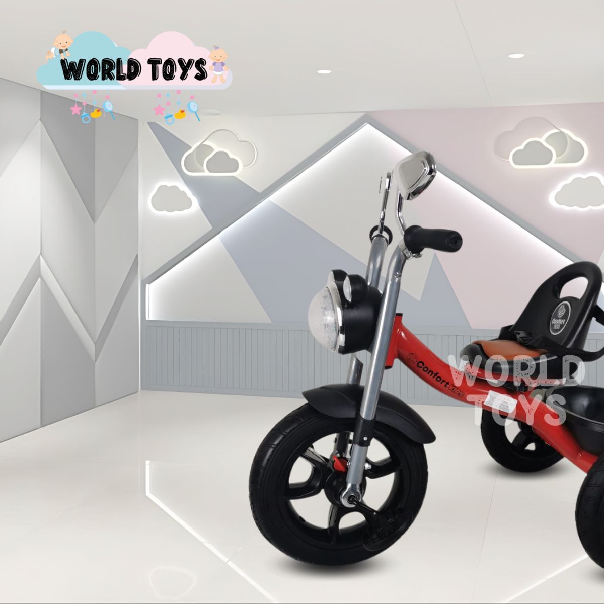 BEAUTIFUL - Triciclo Chavito Musical «ROLLER STAR» Red