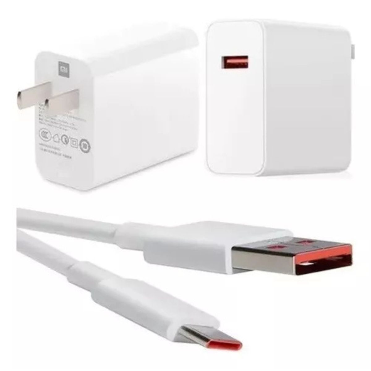 XIAOMI - Xiaomi Cargador 33W Carga Rápida Tipo C MDY-11-EX Charger Set Type C