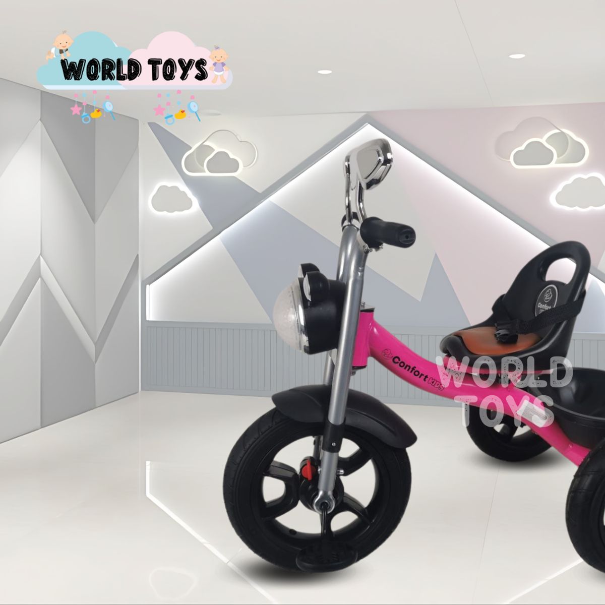 BEAUTIFUL - Triciclo Chavito Musical «ROLLER STAR» Pink