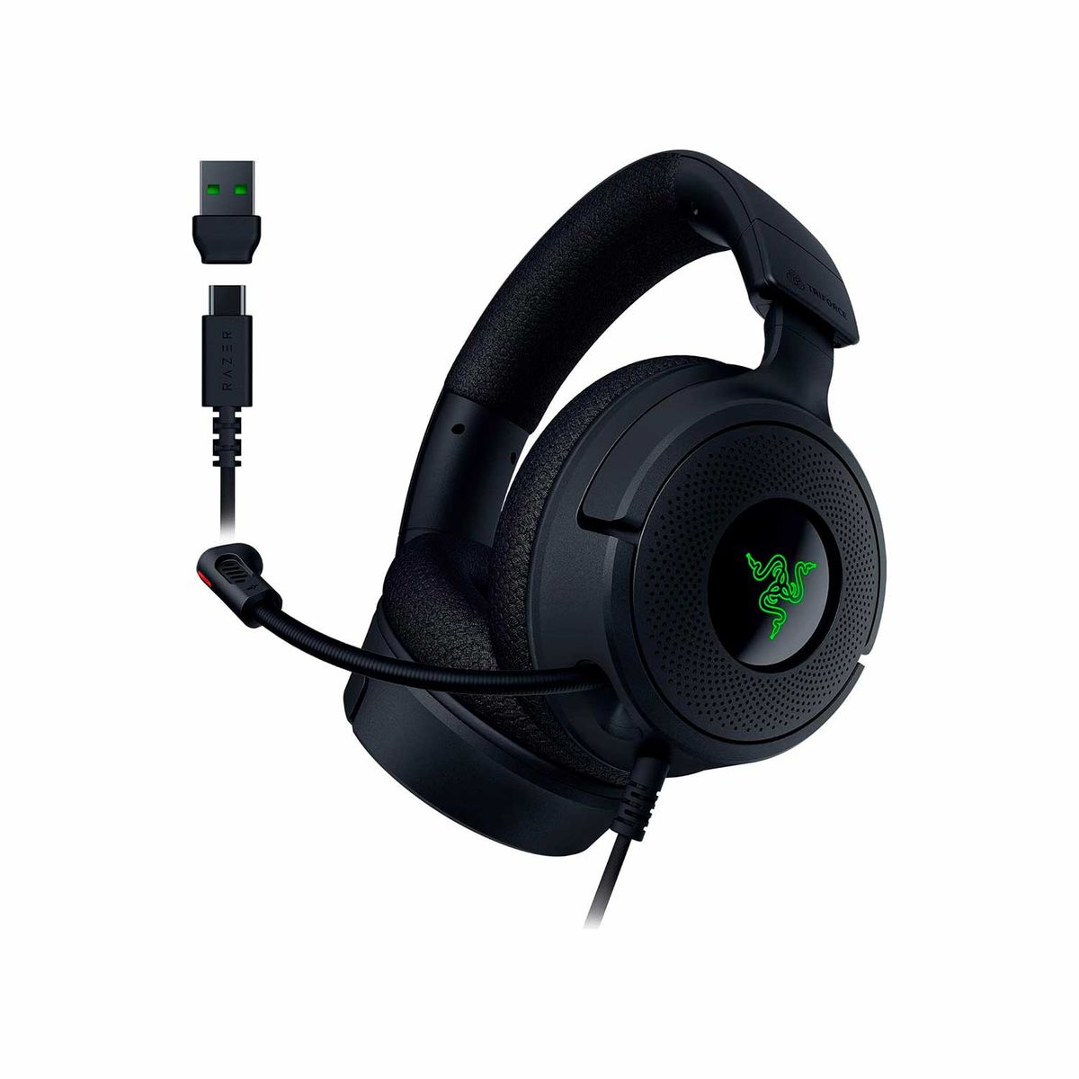 RAZER - Audifono Gamer Razer Kraken V4 X Usb-C Adaptador Usb-A Chroma Black