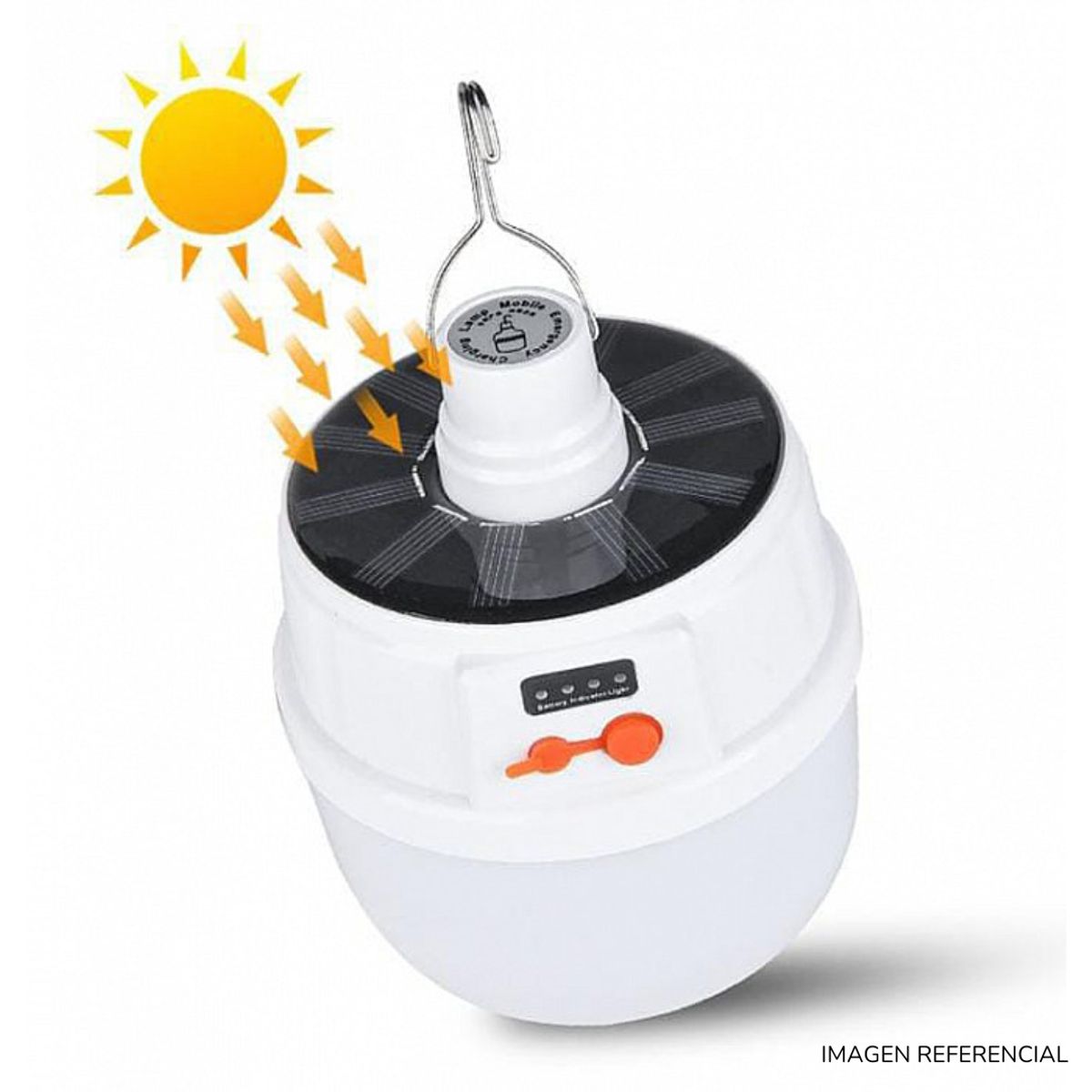 GENERICO - Foco bombilla lámpara con panel solar