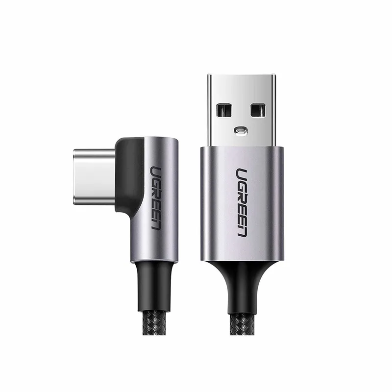 UGREEN - Cable Ugreen USB-C A Usb-A 3.0 Angulo 90° 2M Carga Rapida-50942