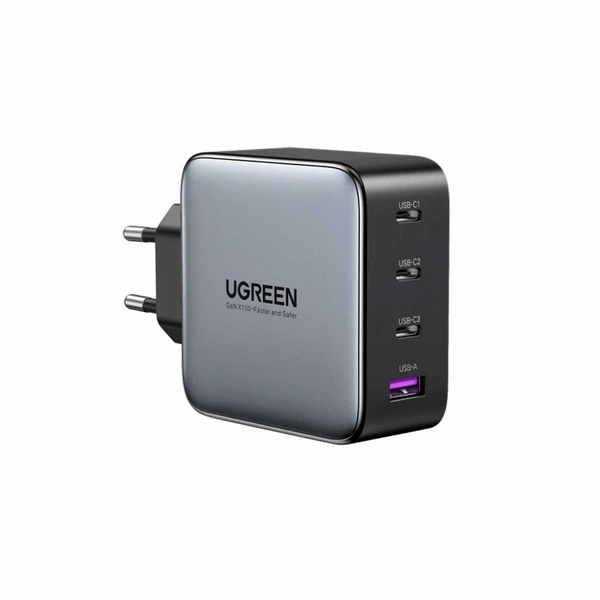 UGREEN - Cargador de C. rápida Ugreen Nexode 100W GaN 3 USB-C + 1 USB-A 40737