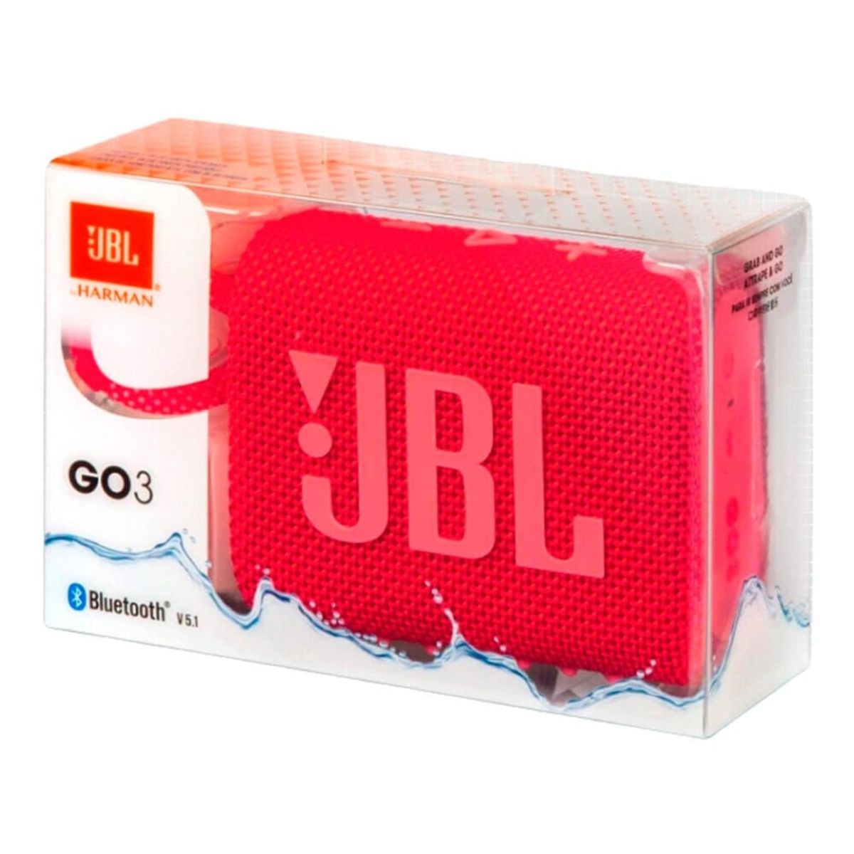 JBL - PARLANTE JBL GO 3 BLUETOOTH RED