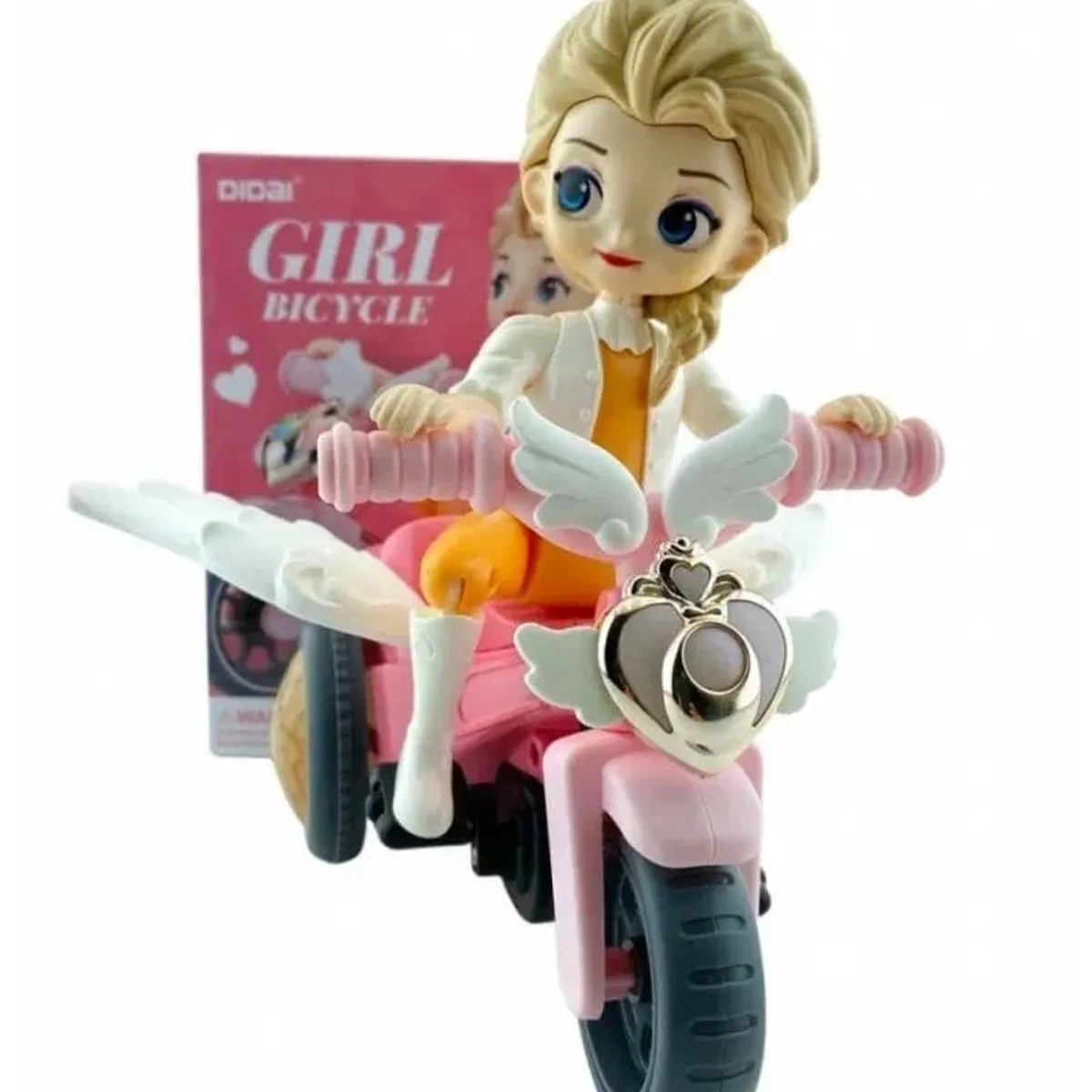 GENERICO - Muñeca en Motocicleta Musical con Luces