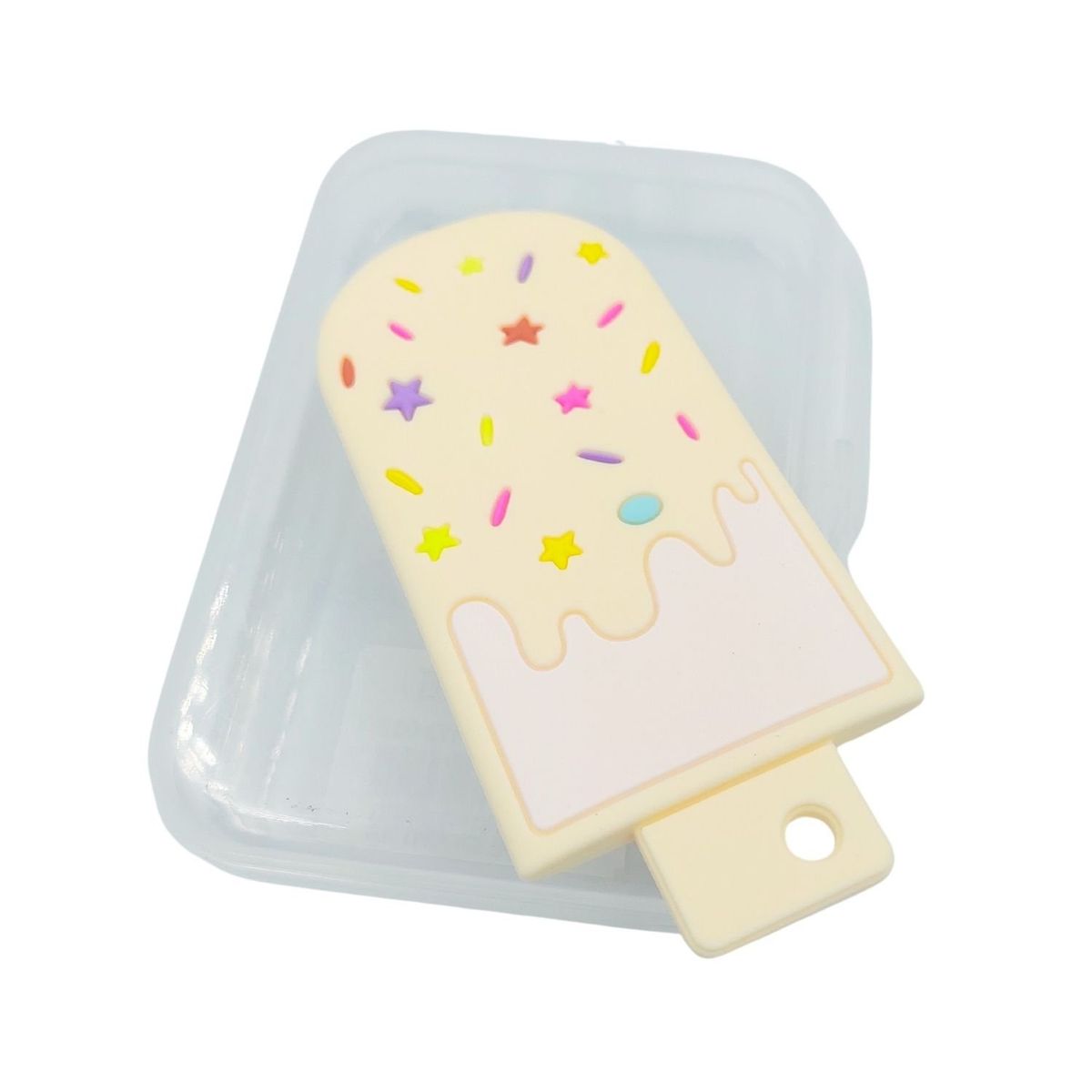 GENERICO - Mordedores Bebe Paleta Helado Crema