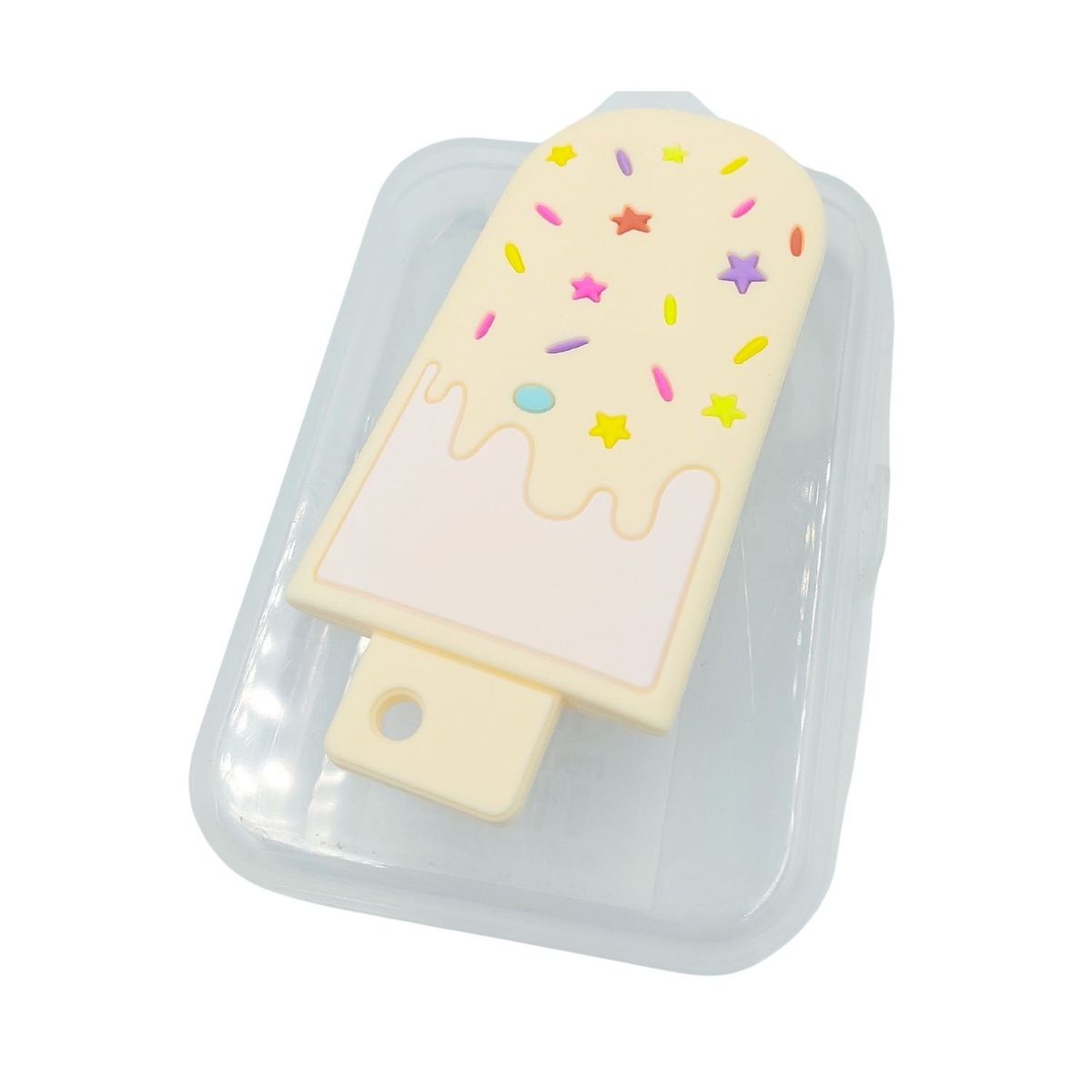 GENERICO - Mordedores Bebe Paleta Helado Crema