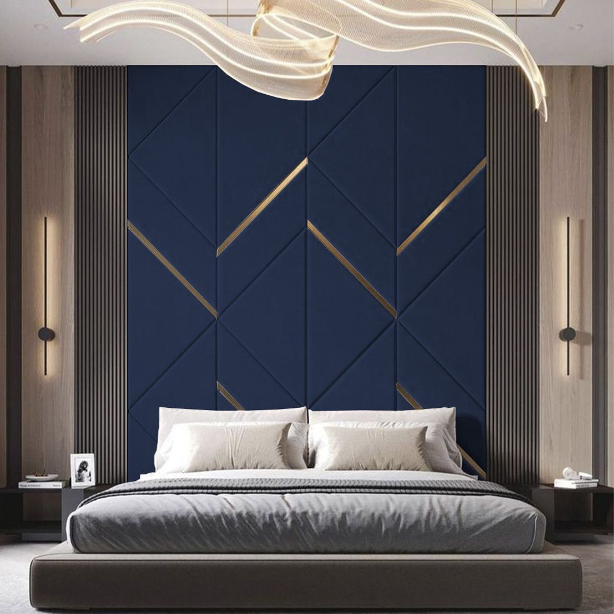 BARAKA HOME - Cabecera Vitoria 1 Plz - Azul Marino