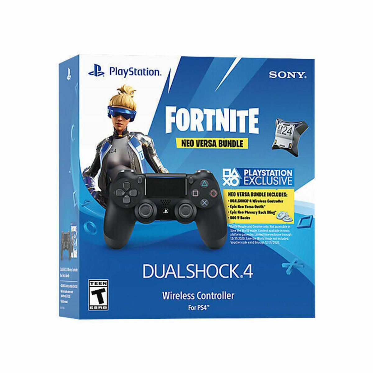 SONY - Mando Dualshock 4 Para Playstation 4 Negro Fortnite Neo Versa Bundle