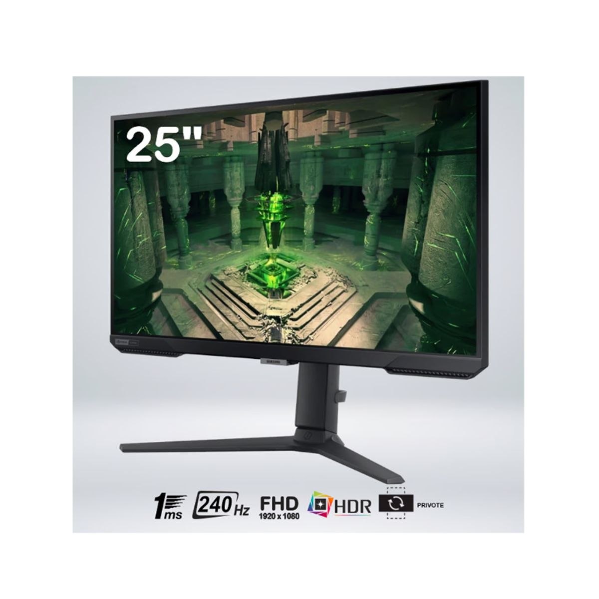 SAMSUNG - MONITOR GAMER ODYSSEY G4 LS25BG402ENXGO FULL HD 25 " 240Hz 1MS
