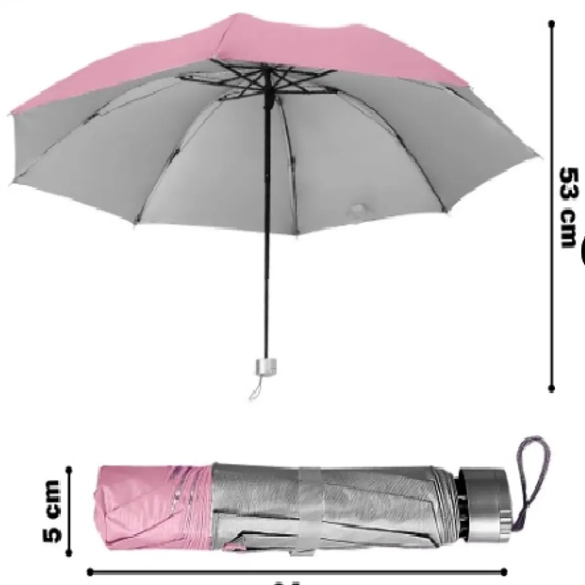 GENERICO - Sombrilla Paraguas de Cartera Plegable VERDE  Dama