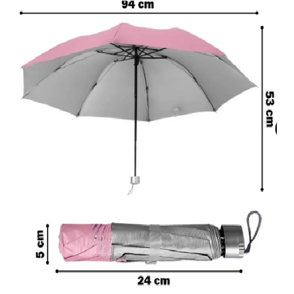 GENERICO - Sombrilla Paraguas de Cartera Plegable VERDE  Dama