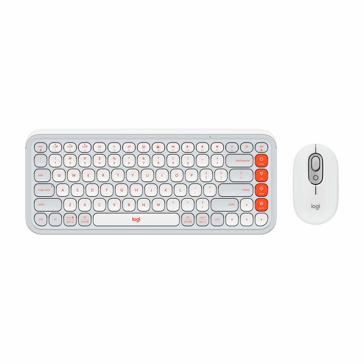 LOGITECH - Teclado Logitech + Mouse Pop Icon BluetoothWireless Sp Copilot White