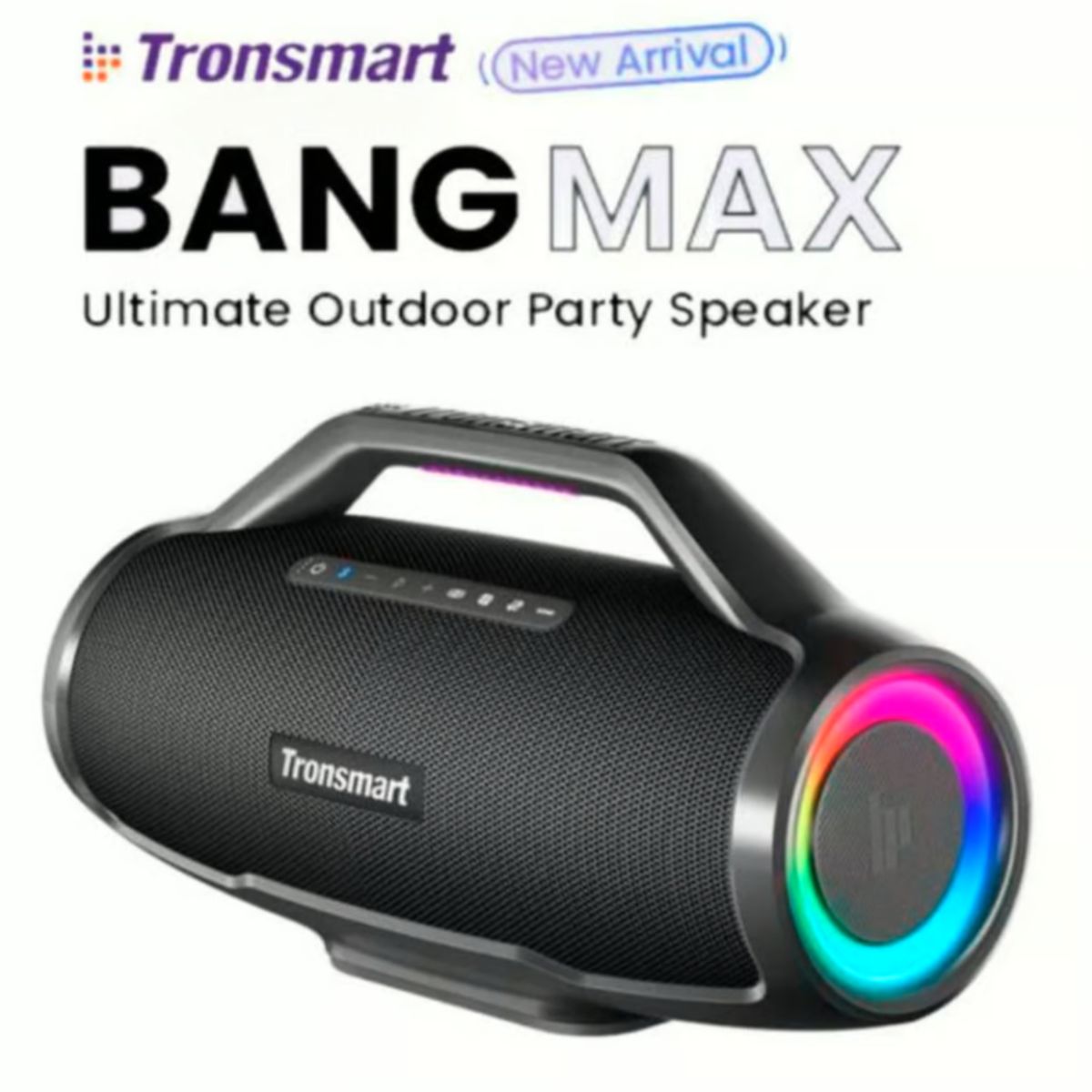TRONSMART - Parlante Tronsmart Bang Max Bluetooth 130W IPX6 24Hrs Negro
