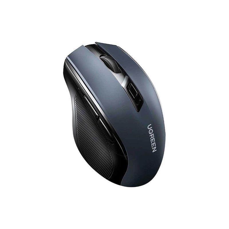 UGREEN - Mouse Inalámbrico Ugreen 2.4G Bluetooth 4000dpi MU006 Gris- 90855