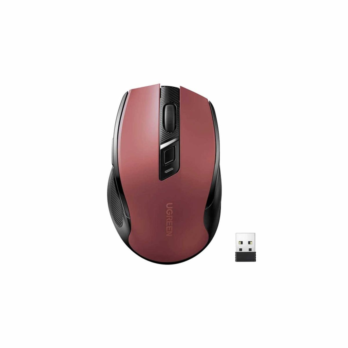 UGREEN - Mouse Inalámbrico Ugreen 2.4GHz Bluetooth 4000dpi Rojo MU006 - 25752